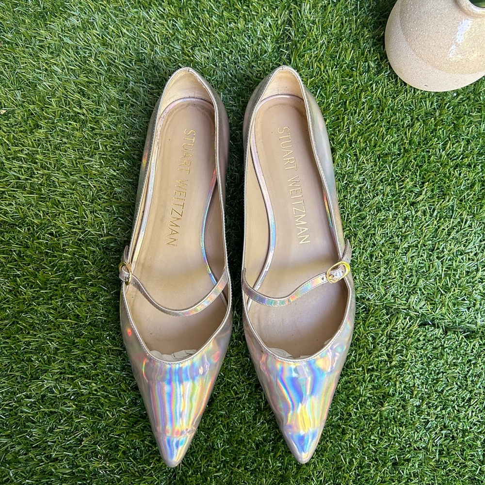 Stuart Weitzman Iridescent Flats - Picture 6 of 16